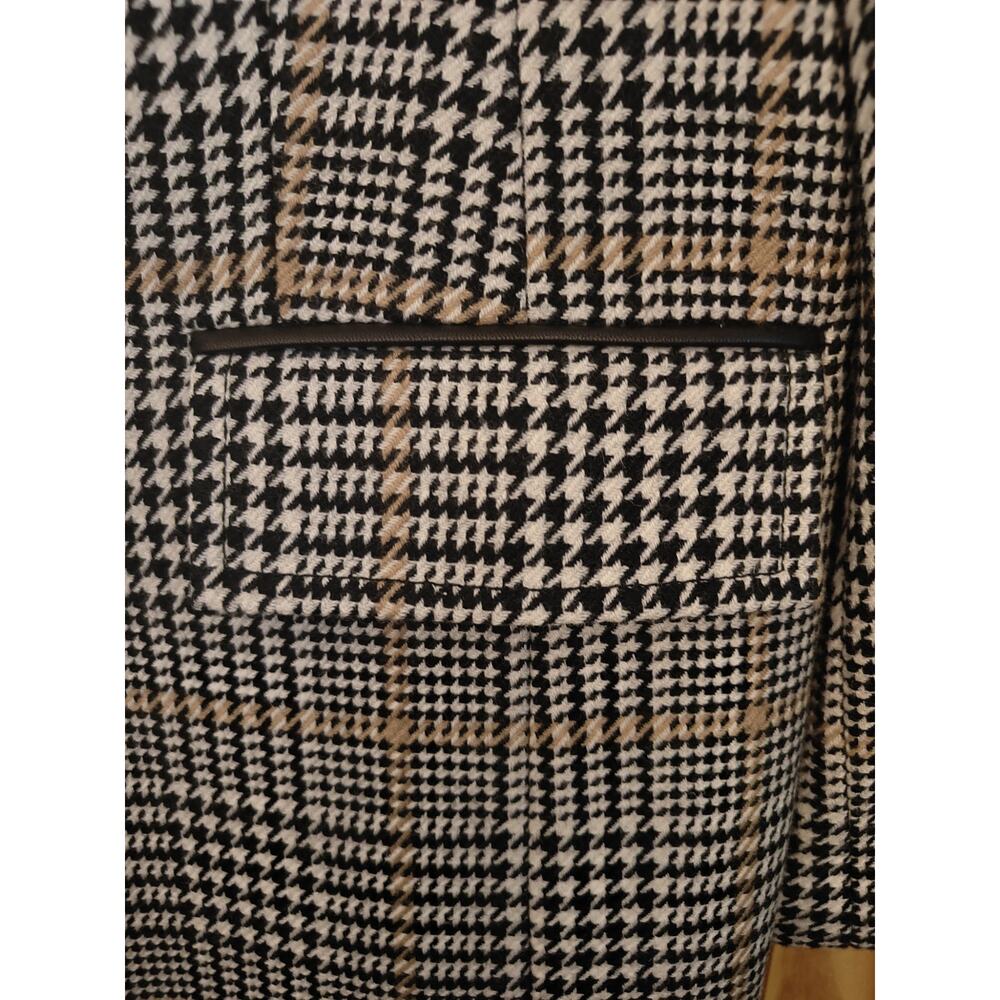 Pendleton Vintage NWOT Wool Blend Houndstooth Glen Plaid OverCoat XL Preppy Chic - Picture 7 of 9